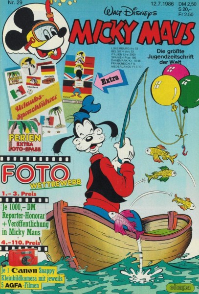 Micky Maus 1986/ 29 (Z1), Ehapa