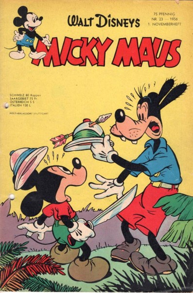 Micky Maus 1956/ 23 (Z1-2, Sm, gel.), Ehapa