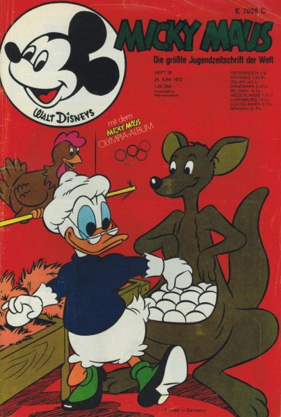Micky Maus 1972/ 26 (Z1-2), Ehapa