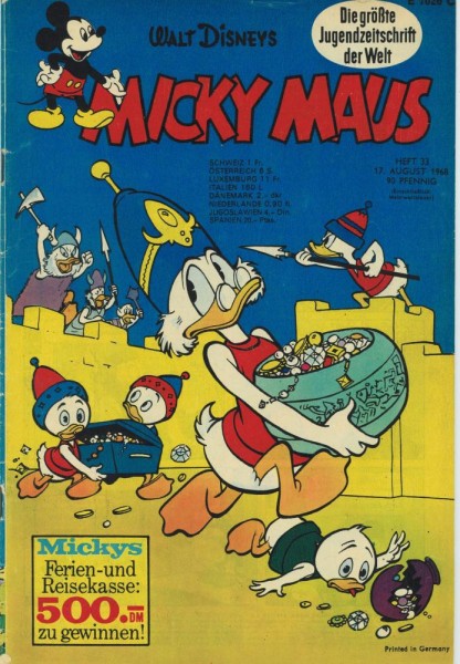 Micky Maus 1968/ 33 (Z2), Ehapa