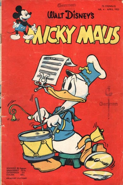 Micky Maus 1953/ 4 (Z2-3, St), Ehapa