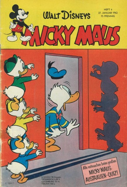 Micky Maus 1962/ 4 (Z2, Sm, Ts), Ehapa