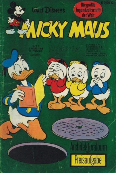 Micky Maus 1968/ 9 (Z2, Sm, Sz), Ehapa