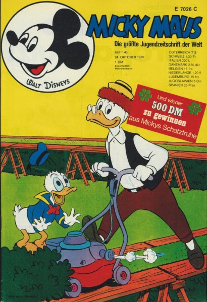 Micky Maus 1970/ 43 (Z0-1, Sm), Ehapa