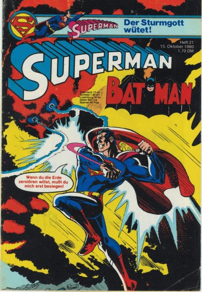 Superman 1980/ 21 (Z2, Sm), Ehapa