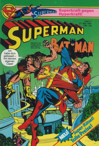 Superman 1981/ 11 (Z1-2), Ehapa