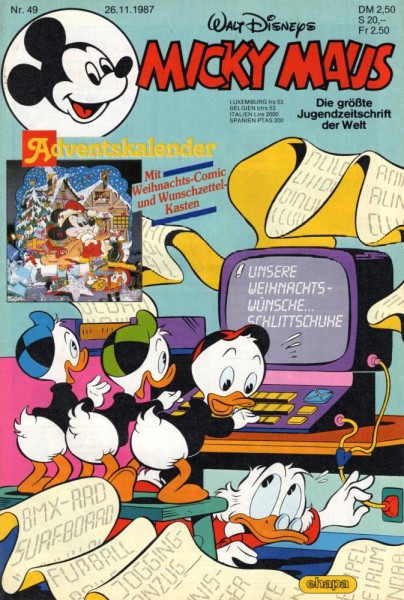 Micky Maus 1987/ 49 (Z0-1), Ehapa