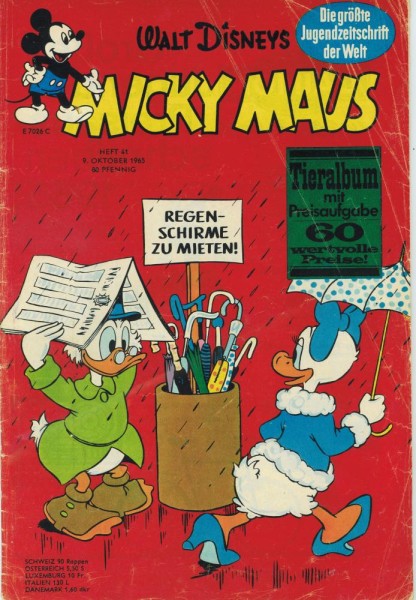 Micky Maus 1965/ 41 (Z2), Ehapa