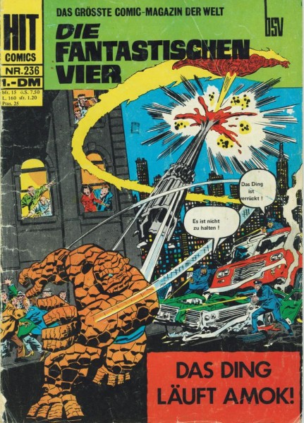 Hit Comics 236 - Die Fantastischen Vier (Z2), bsv