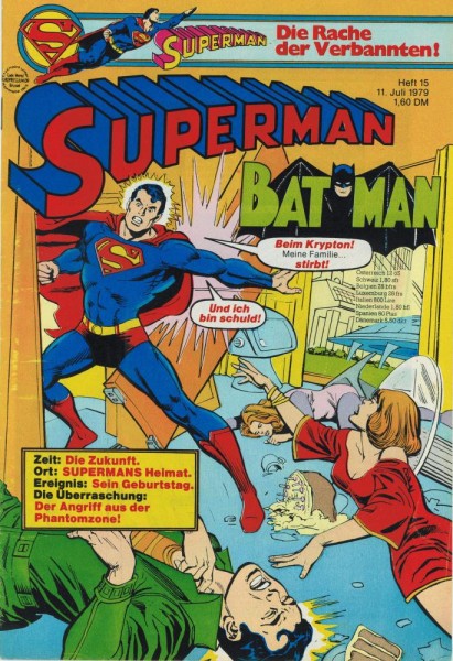 Superman 1979/ 15 (Z0-1,Sm), Ehapa