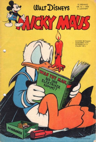 Micky Maus 1956/ 13 (Z2, Sm, gel.), Ehapa