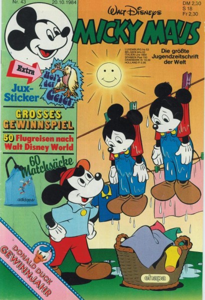 Micky Maus 1984/ 43 (Z0-1/1), Ehapa