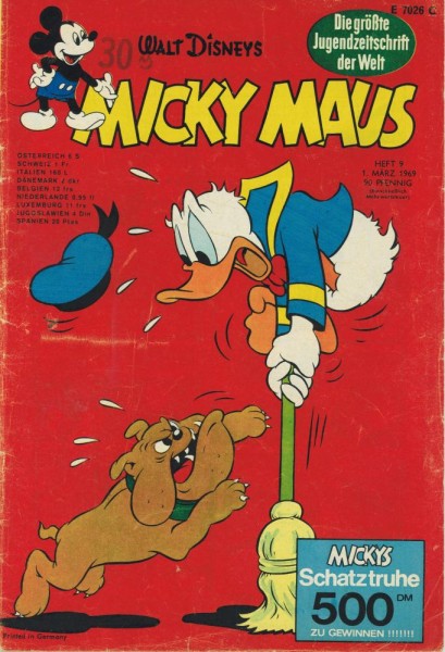 Micky Maus 1969/ 9 (Z2, St), Ehapa