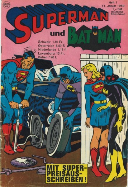 Superman 1969/ 1 (Z1-2), Ehapa