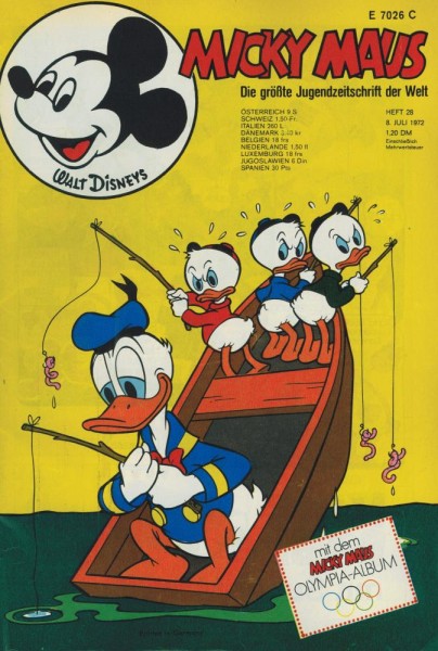 Micky Maus 1972/ 28 (Z1), Ehapa