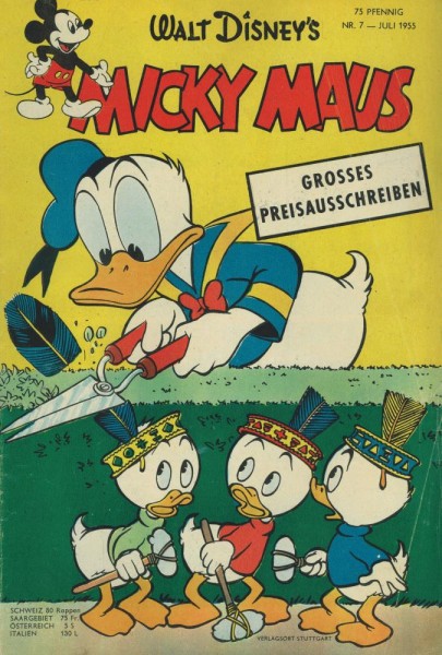 Micky Maus 1955/ 7 (Z1-2), Ehapa