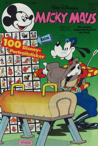 Micky Maus 1986/ 3 (Z1), Ehapa