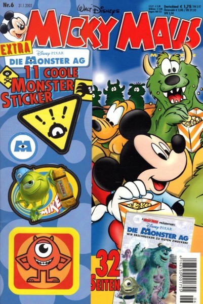 Micky Maus 2002/ 6 (Z0-1), Ehapa