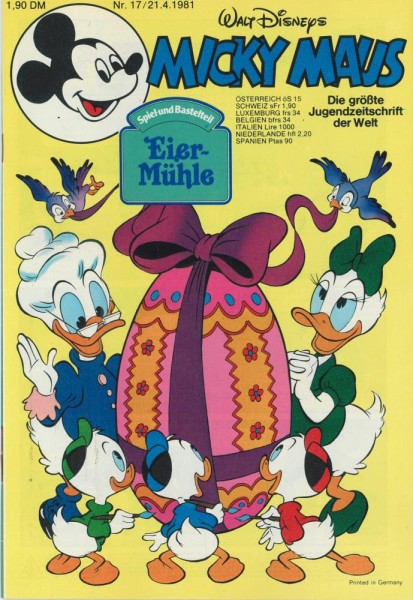 Micky Maus 1981/ 17 (Z0-1), Ehapa