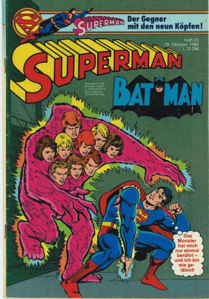 Superman 1980/ 22 (Z1-2, Sm), Ehapa