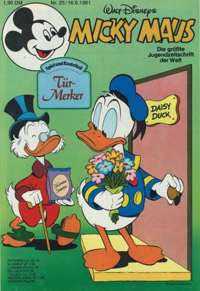 Micky Maus 1981/ 25 (Z0-1/1), Ehapa