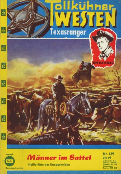 Tollkühner Western - Texasranger Jim Hartfield 139 (Z1), Pabel