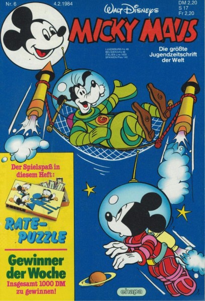 Micky Maus 1984/ 6 (Z0-1/1), Ehapa
