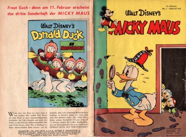 Micky Maus 1953/ 2 (Z2), Ehapa