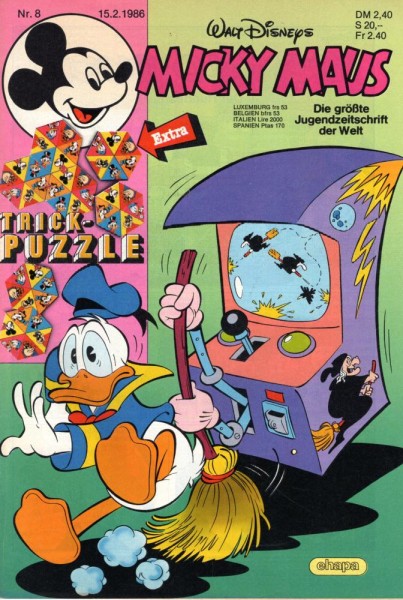 Micky Maus 1986/ 8 (Z0-1), Ehapa