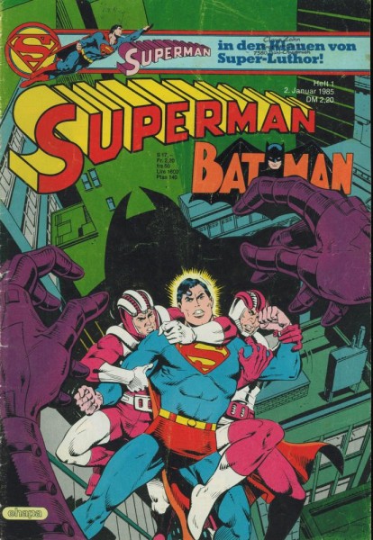 Superman 1985/ 1 (Z2, St, Sm), Ehapa