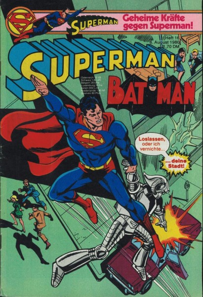 Superman 1980/ 16 (Z1-2), Ehapa