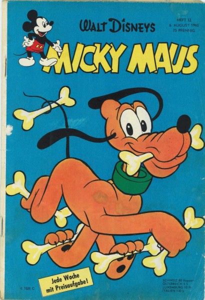 Micky Maus 1960/ 32 (Z2-, Sm), Ehapa