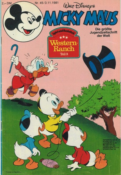 Micky Maus 1981/ 45 (Z1), Ehapa