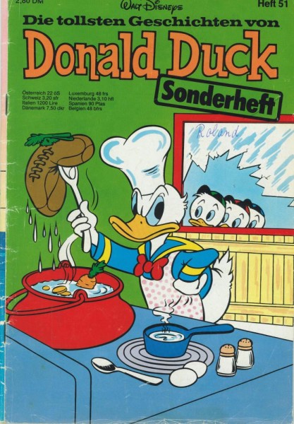 Die tollsten Geschichten von Donald Duck Sonderheft 51 (Z2, Sz), Ehapa