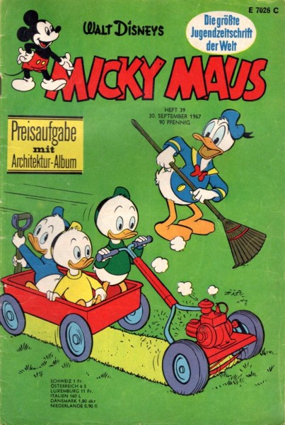 Micky Maus 1967/ 39 (Z1-2), Ehapa
