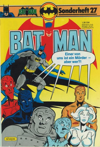 Batman Sonderheft 27 (Z1), Ehapa