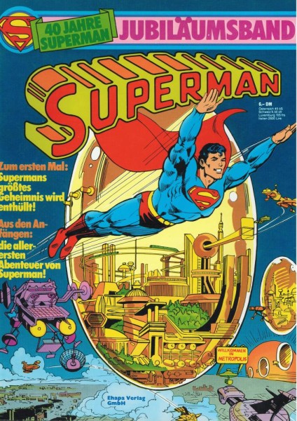 Superman Jubiläumsband (Z1), Ehapa