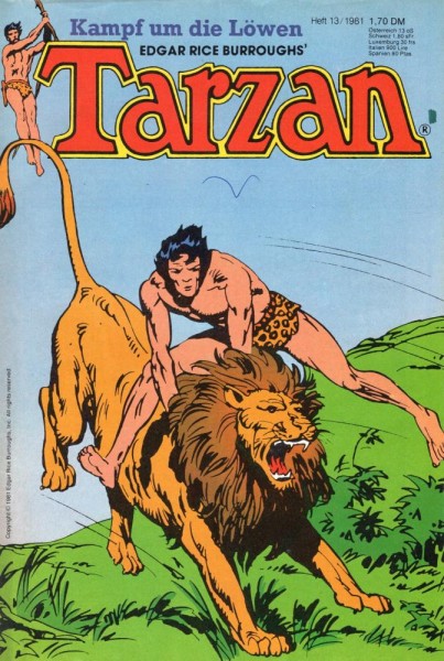 Tarzan, Der Neue 1981/ 13 (Z0, Sz), Ehapa
