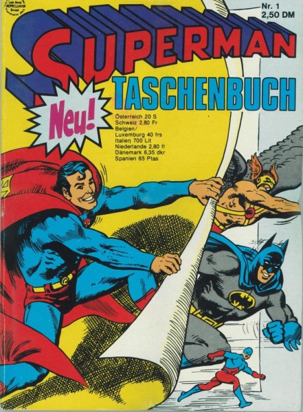 Superman Taschenbuch 1 (Z1-2, 1. Auflage), Ehapa