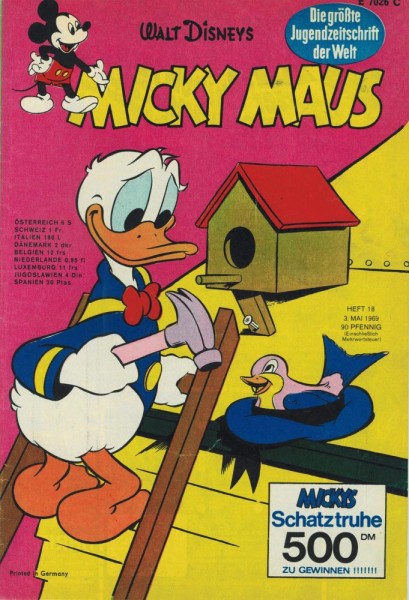 Micky Maus 1969/ 18 (Z1-2), Ehapa