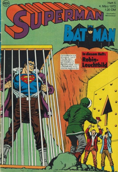 Superman 1972/ 5 (Z1-2, Sm), Ehapa