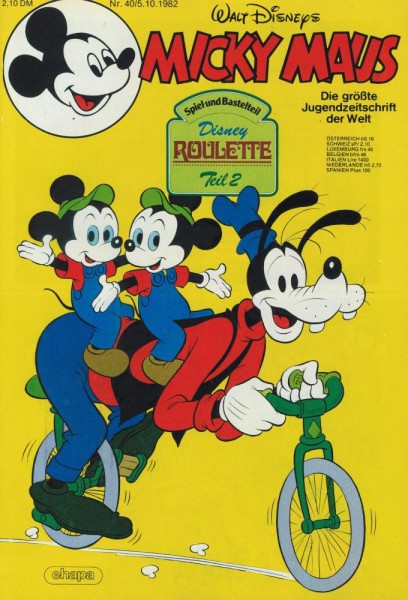 Micky Maus 1982/ 40 (Z0-1/1), Ehapa