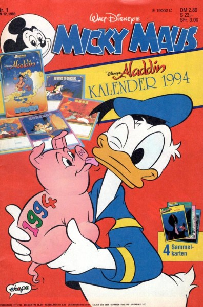 Micky Maus 1993/ 1 (Z0-1), Ehapa