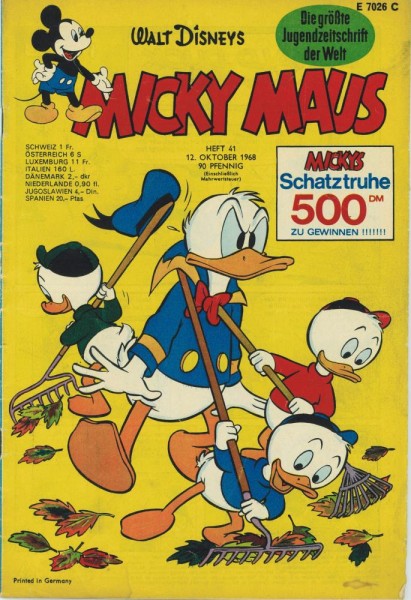 Micky Maus 1968/ 41 (Z2), Ehapa