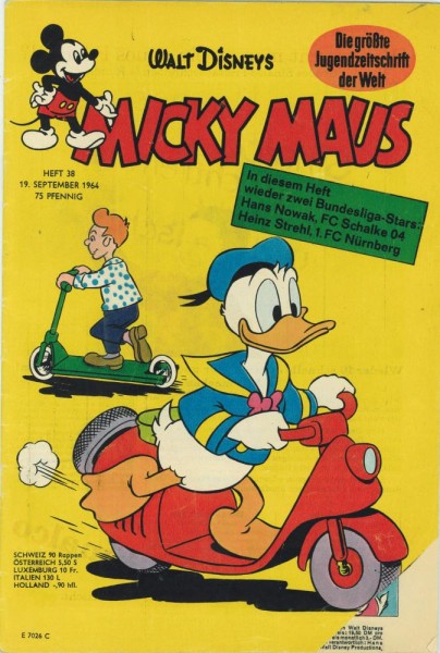 Micky Maus 1964/ 38 (Z1-, Sm), Ehapa