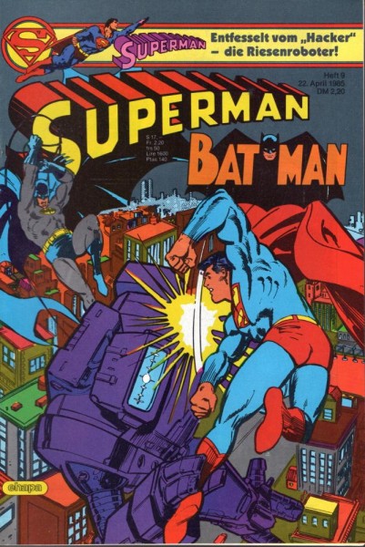 Superman 1985/ 9 (Z1), Ehapa
