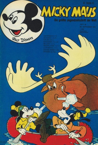 Micky Maus 1970/ 39 (Z1-2, Sm), Ehapa