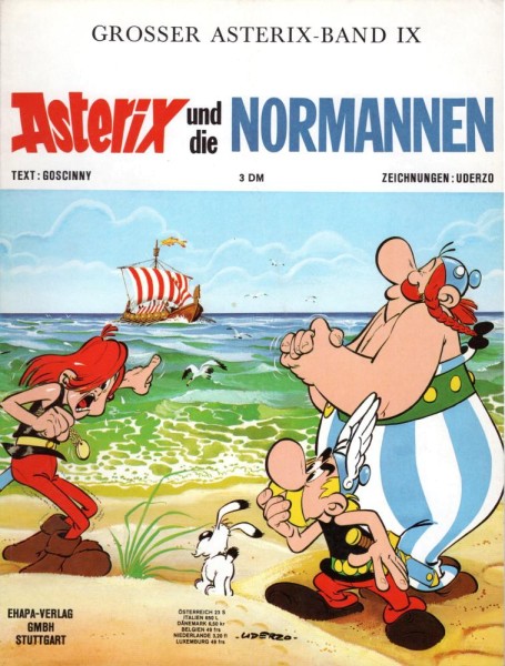 Asterix 9 (Z0-1/1, 1. Auflage), Ehapa
