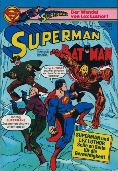 Superman 1980/ 24 (Z1-2), Ehapa