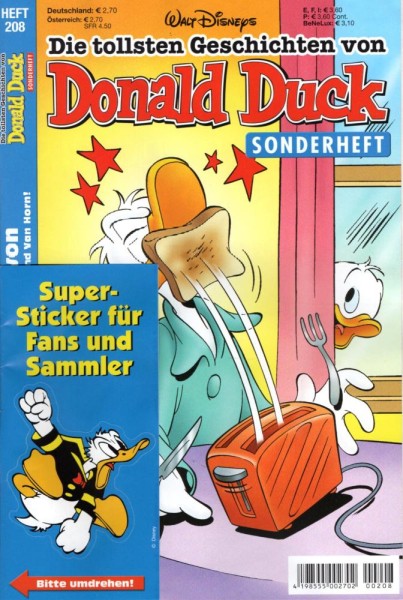 Die tollsten Geschichten von Donald Duck Sonderheft 208 (Z0-1), Ehapa